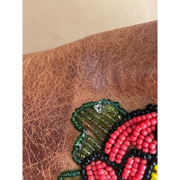 Lucchese Charlie 1 Horse Tan Beaded Flower Snip Toe Western Cowgirl Boot size 10 - Picture 8 of 15